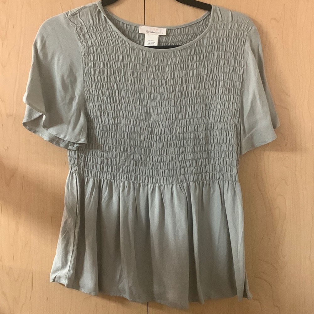 urban romantic green top